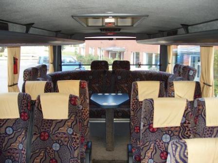 Autobusu noma MAN 30 sēdvietas vietas