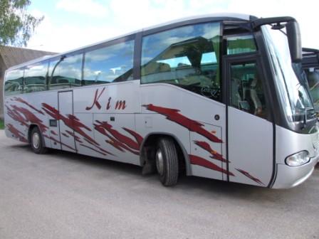 Autobusu noma Scania 55 60 sēdvietas vietas