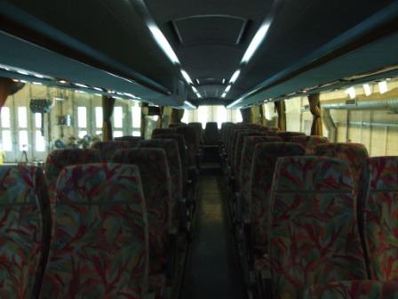 Autobusu noma Scania 55 60 sēdvietas vietas