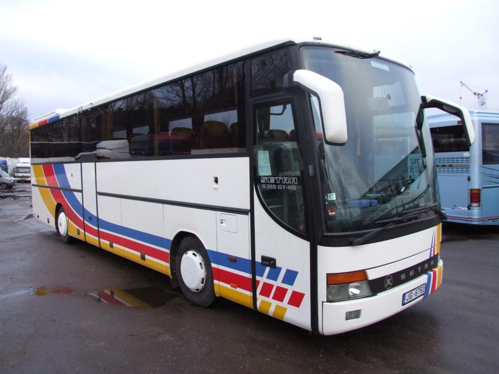 Autobusu noma Setra 50 sēdvietas vietas